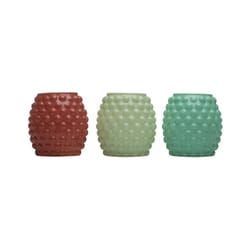 TIKI Assorted Citronella Scent Bubble Glass Votive Candle 9 oz