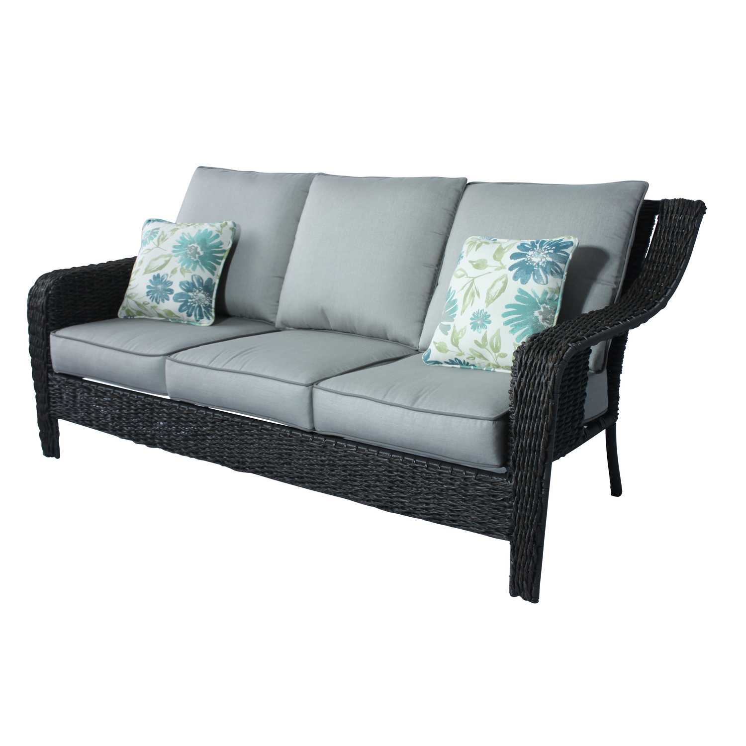 Living Accents 3 Brown Aluminum Sofa Gray Ace Hardware 