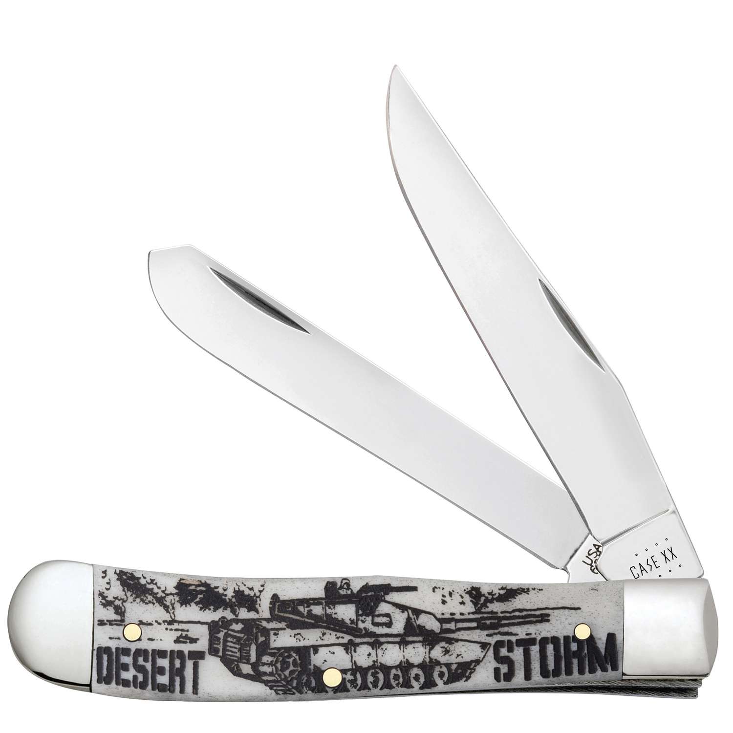 Case Trapper Desert Storm Knife Black/Silver 1 pc Ace Hardware