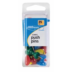 Acco Assorted Push Pins 25 pk