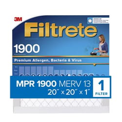 Filtrete 20 in. W X 20 in. H X 1 in. D Polypropylene 1900 MPR Pleated Allergen Air Filter 1 pk