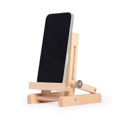 Kikkerland Brown Easel Phone Stand For All Smartphones