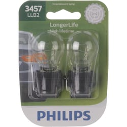 Philips LongerLife Incandescent Parking/Side Marker/Turn Miniature Automotive Bulb 3457LLB2