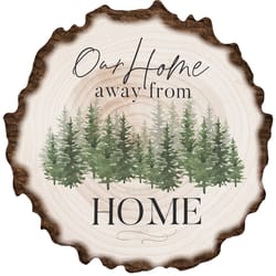 P Graham Dunn 17.25 in. H X 17.25 in. L Multicolored Wood Barky Sign
