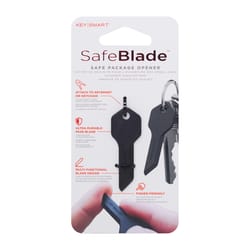 KeySmart SafeBlade Plastic Black Keychain Knife