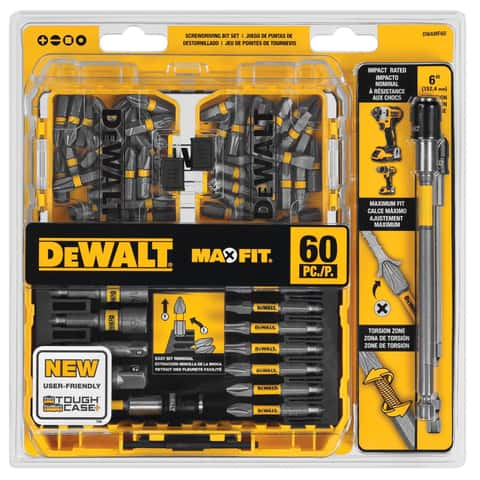 DeWalt Maxfit Screwdriver Bit Set Steel 60 pc Ace Hardware