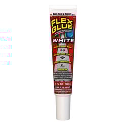 FLEX GLUE  White  Rubberized Waterproof Adhesive  6 oz. 