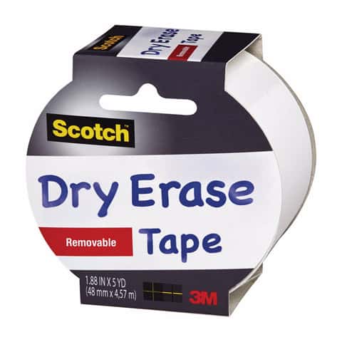 12 Rolls 1/8Inch Whiteboard Tape, Pinstripe Tape Dry Erase Board Tape  Adhesie