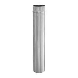 Imperial 4 in. D X 24 in. L Galvanized Steel Furnace Pipe