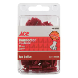 Ace Tap Splice Connector Red 25 pk