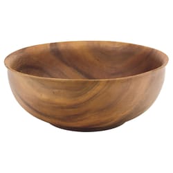 Pacific Merchants Natural Acacia Wood Round Bowl 12 in. D 1 pk