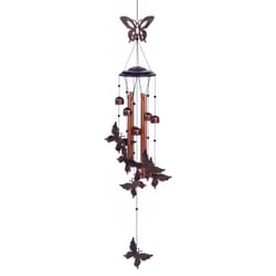 Summerfield Terrace Bronze Iron 36 in. Butterflies In The Breeze Wind Chime