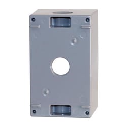 Sigma Engineered Solutions New Work 25.5 cu in Rectangle Metallic 1 gang Weatherproof Box Gray