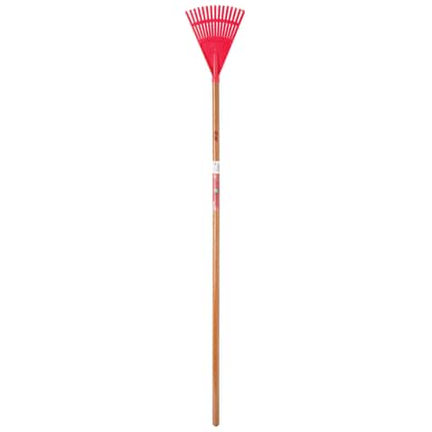 Ace 54.5 in. 14 Tine Poly Rake Wood Handle - Ace Hardware