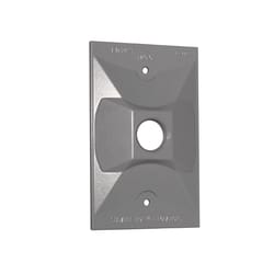 Sigma Engineered Solutions Rectangle Die-Cast Metal 1 gang 4.61 in. H X 2.85 in. W Lampholder Cover