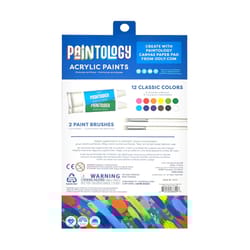 OOLY Paintology Classic Colors Acrylic Paint Set Multicolored 14 pc