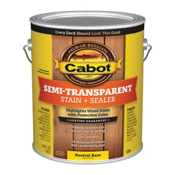 Cabot Semi-Transparent Satin Neutral Base Oil-Based Refined Natural Linseed Oil Stain and Sealer 116