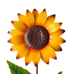 Glitzhome Sunflower Yard Stake Metal 1 pc