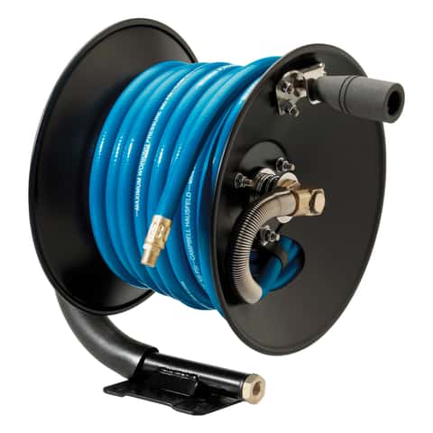 Campbell Hausfeld 50 ft. L PVC Air Hose Reel 300 psi Blue - Ace