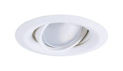 Halo E-Series Matte White 5 in. W Plastic Recessed Lighting Gimbal