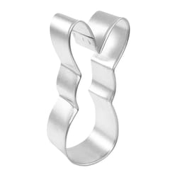 R&M International Corp 4 in. L Candy Bunny Cookie Cutter Silver 1 pc