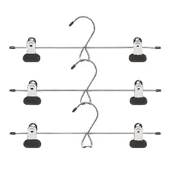 Whitmor 2 in. H X 13 in. W X 4 in. L Steel Black Skirt/Slack Hanger 3 pk