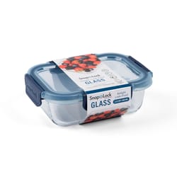 Progressive SnapLock 2.8 cups Blue/Clear Food Container and Lid 1 pk