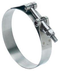 Ideal Tridon 2-1/8 in. 2-7/16 in. 213 Silver Hose Clamp With Tongue Bridge Stainless Steel Band T-Bo