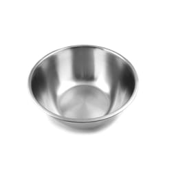 1pc Stainless Steel Bowl, Silver Mini Portable Salad Bowl For