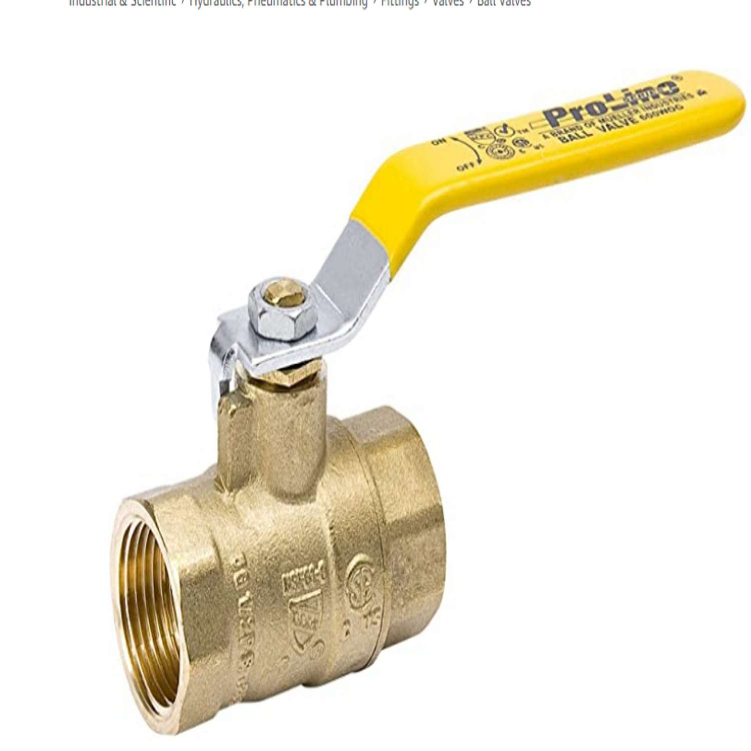 B&K ProLine 1-1/4 in. Brass FIP Ball Valve Full Port - Ace Hardware