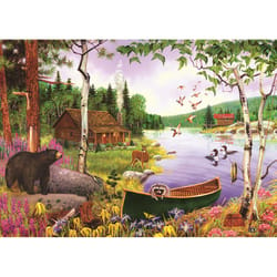 Cobble Hill Bear Lake Jigsaw Puzzle Multicolored 35 pc