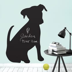 Wallies 25 in. W X 38 in. L Chalkboard Puppy Peel and Stick Wall Decal