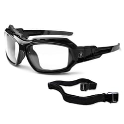 Ergodyne Skullerz Anti-Fog Loki Safety Glasses Clear Lens Black Frame 1 pc