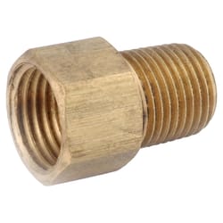 Anderson Metals 3/16 in. Female Flare in. X 1/8 in. D MPT Brass Inverted Flare Adapter 1 in. L