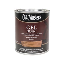 Old Masters Semi-Transparent American Walnut Oil-Based Alkyd Gel Stain 1 qt