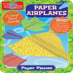 T.S. Shure Paper Airplanes Activity Tin Multicolor 21 pc