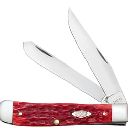 Case Trapper with Pocket Clip Knife Dark Red 1 pc