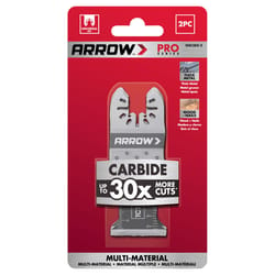 Arrow Pro 1-3/8 in. BiMetal/Carbide Tipped Semi-Circle Flush Cut Saw Blade Multi-Material 2 pc