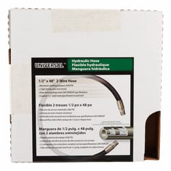 Apache 0.5 in. D X 48 in. L 3500 psi Rubber 2-Wire Hydraulic Hose