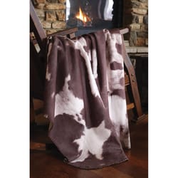 Carstens Inc 54 in. W X 68 in. L Multicolored Faux Leather Throw Blanket