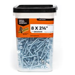 Big Timber No. 8 X 2-3/8 in. L Phillips Zinc-Plated Deep Wood Screws 520 pk