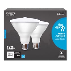 Feit PAR38 E26 (Medium) LED Motion Activated Bulb Daylight 120 Watt Equivalence 2 pk