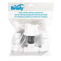 Brady PVC White Well Point Installation Kit