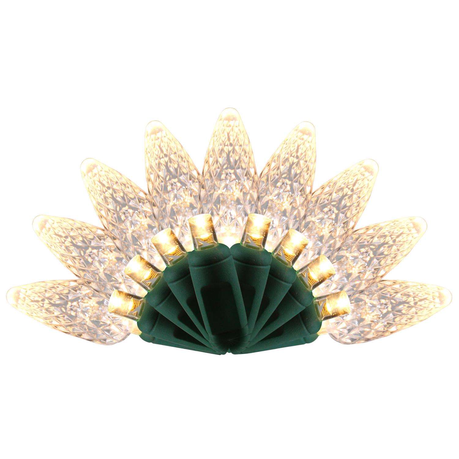 Celebrations Platinum LED C6 Warm White 50 ct String Christmas Lights