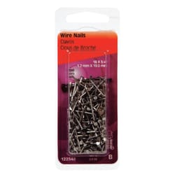 HILLMAN 18 Ga. X 3/4 in. L Bright Steel Wire Nails 1 pk 2 oz