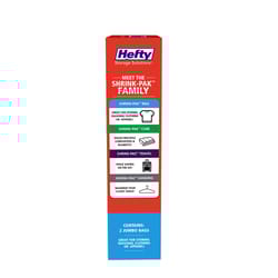 Hefty Shrink-Pak Clear Jumbo Vacuum Cube Storage Bags