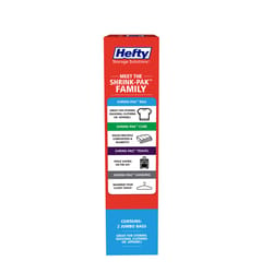 Hefty Vacuum Seal SHRINK-PAK BAG , 34 x 22, 2 Large Bags (Large)