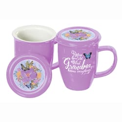 Oak Patch Gifts Purple Ceramic Traditional Coffee Mug 1 pc