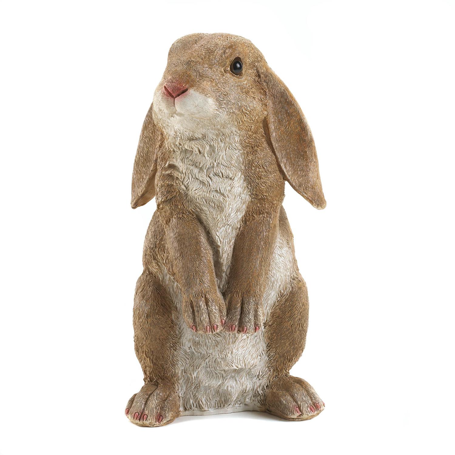 Summerfield Terrace Brown Polyresin 9.25 in. H Spring Bunny