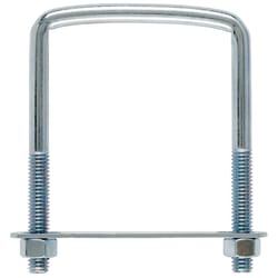 Hampton 3/8 in. X 3 in. W X 4 in. L Coarse Zinc-Plated Steel Square Bend U Bolt